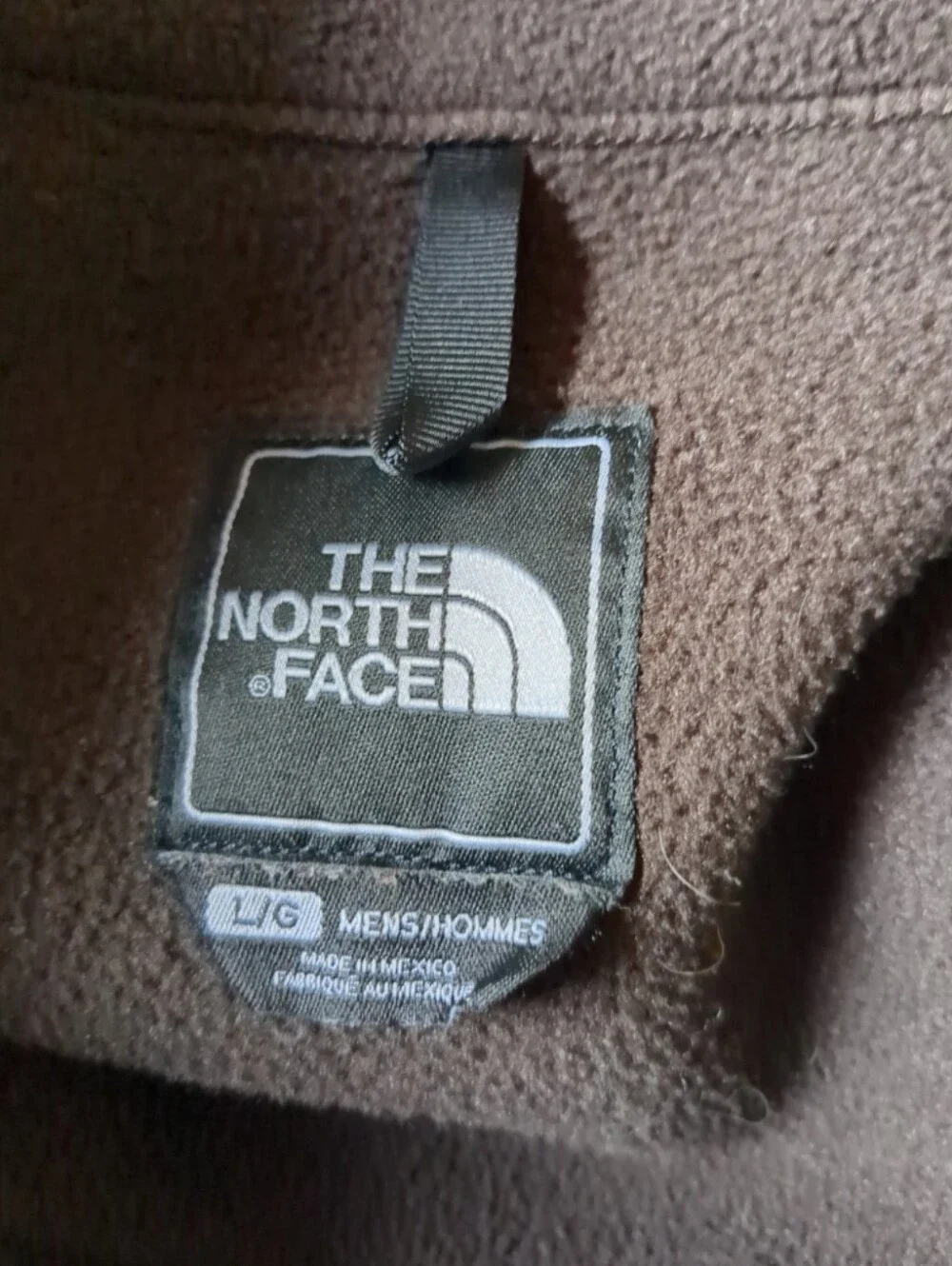 The North Face Men's Brown Two-Texture Hybrid Jacket Large